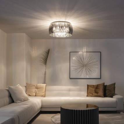 Brilagi - Plafonieră LED cu cristale JEWEL, 6xG9/42W/230V, Ø 50 cm