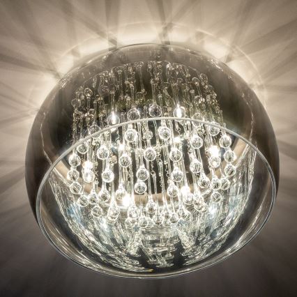 Brilagi - Plafonieră LED cu cristale JEWEL, 6xG9/42W/230V, Ø 50 cm
