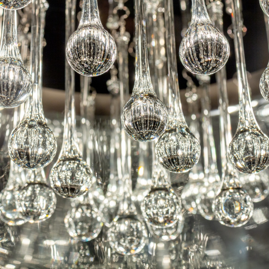 Brilagi - Plafonieră LED cu cristale JEWEL, 6xG9/42W/230V, Ø 50 cm