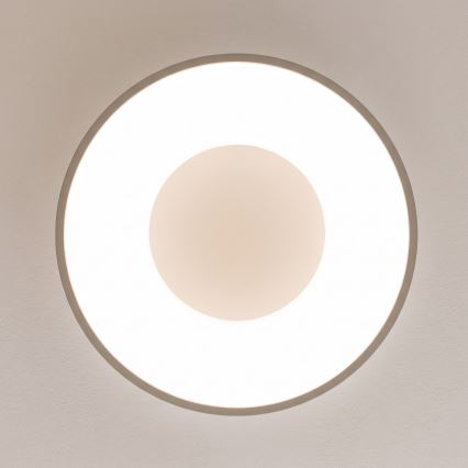 BRILAGI - Lampă de plafon LED dimabilă FALCON II LED/67W/230V 3000-6500K Ø 40 cm alb/bej + telecomandă