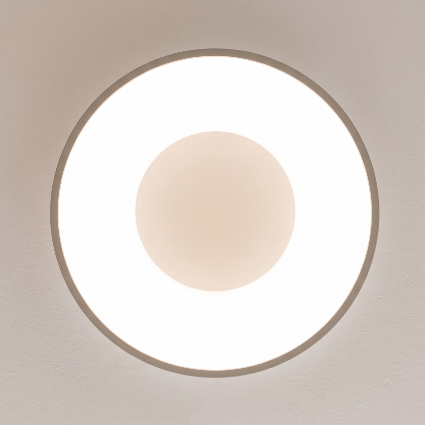 BRILAGI - Lampă de plafon LED dimabilă FALCON II LED/67W/230V 3000-6500K Ø 40 cm alb/bej + telecomandă