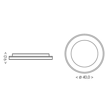 BRILAGI - Lampă de plafon LED dimabilă FALCON II LED/67W/230V 3000-6500K Ø 40 cm alb/bej + telecomandă