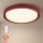 Brilagi - Plafonieră LED cu intensitate reglabilă MATTEO, 48W, 230V, 3000–6500K, Ø41 cm, roșie + telecomandă