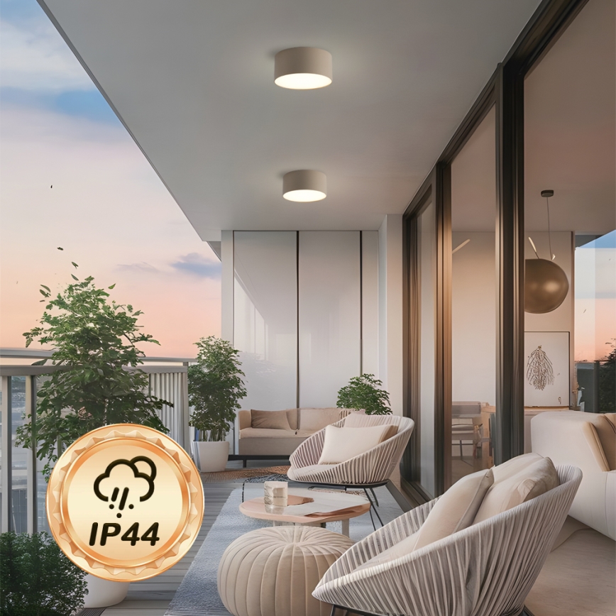 BRILAGI - LED Plafonieră de exterior FORIS LED/20W/230V Ø 15 cm bej IP44