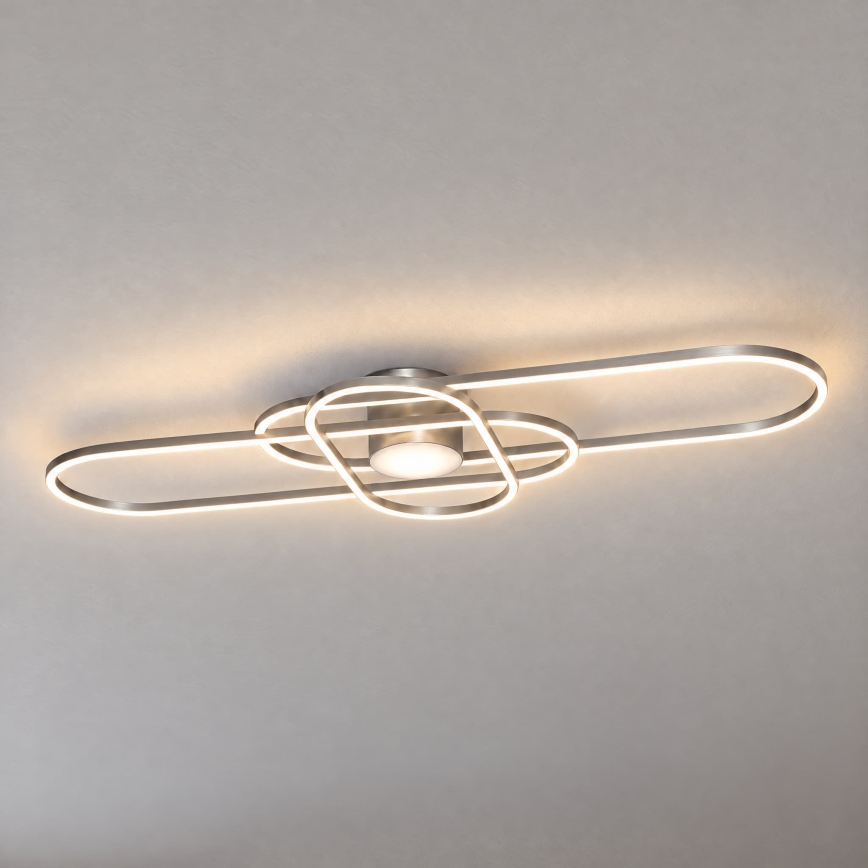 BRILAGI - Plafonieră LED dimabilă APOLLO LED/58W/230V 3000-6500K 43,2x101,2 cm crom mat + telecomandă