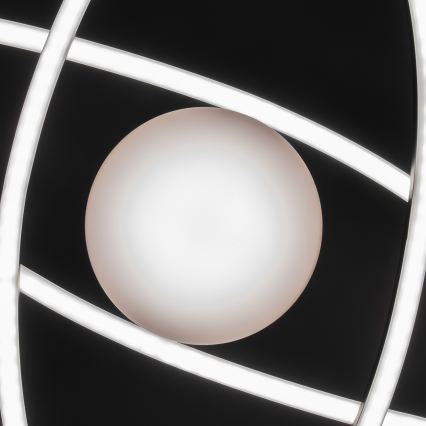 BRILAGI - Plafonieră LED dimabilă APOLLO LED/58W/230V 3000-6500K 43,2x101,2 cm neagră + telecomandă