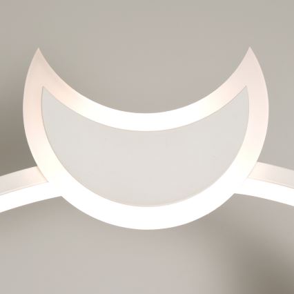 Brilagi - Plafonieră LED dimabilă ASTRO, 20W, 230V, Ø 50 cm, 3000-6000K, finisaj astronaut, telecomandă inclusă