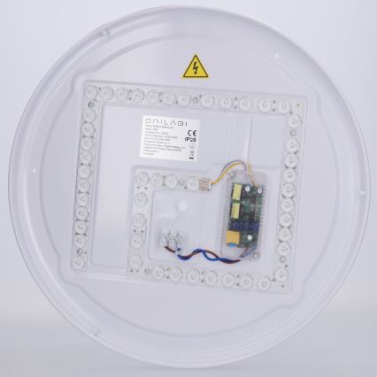 Brilagi - Plafonieră LED dimabilă COCI LED/48W/230V 3000-6500K diam. 39 cm decor lemn/negru + telecomandă