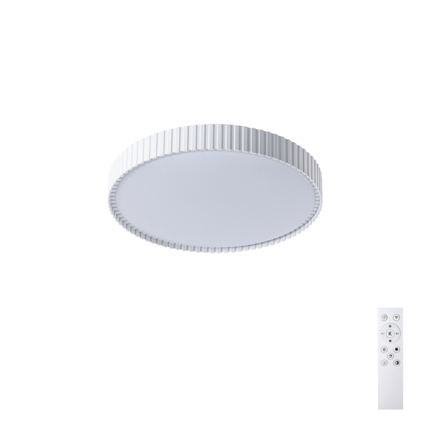 Brilagi CORVO – Lampă de tavan LED dimabilă, 54 W, 230 V, 3000–6000 K, albă, Ø 40 cm, cu telecomandă