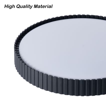 Brilagi - Plafonieră LED CORVO dimabilă, LED/54W/230V, 3000-6000K, neagră, Ø 40 cm + telecomandă