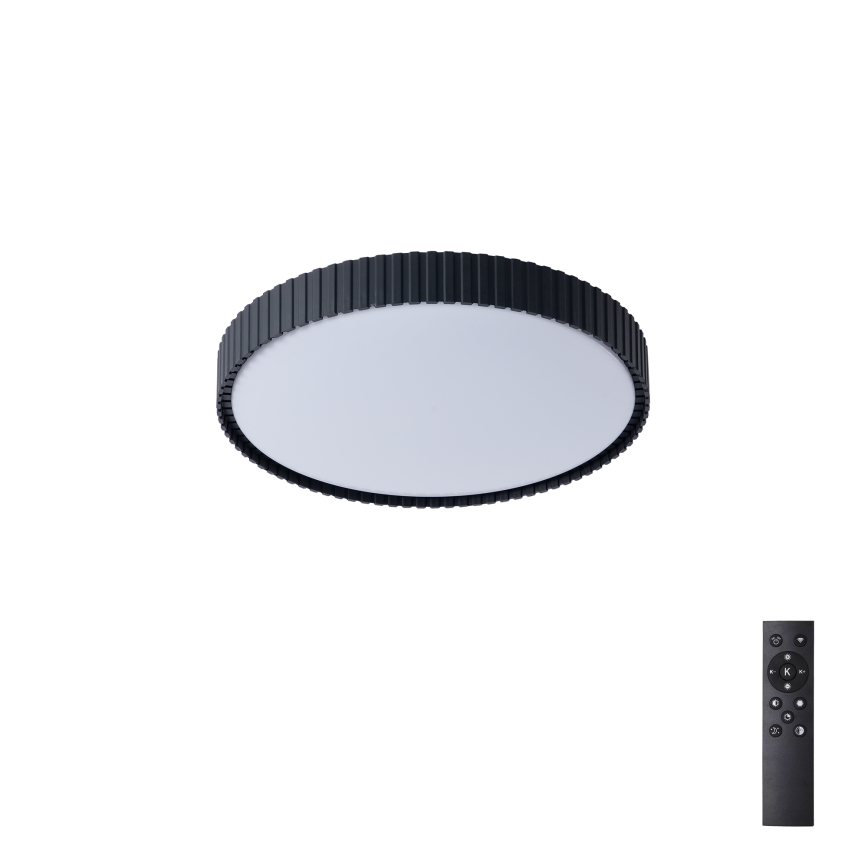 Brilagi - Plafonieră LED CORVO dimabilă, LED/54W/230V, 3000-6000K, neagră, Ø 40 cm + telecomandă