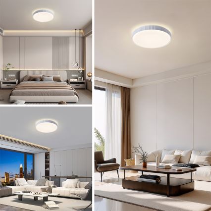 Brilagi - Plafonieră LED dimerizabilă CORVO LED/72W/230V 3000-6000K albă, diametru 50 cm + telecomandă