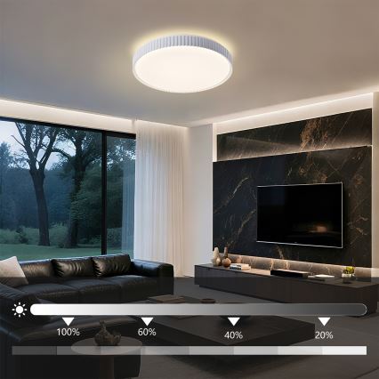Brilagi - Plafonieră LED dimerizabilă CORVO LED/72W/230V 3000-6000K albă, diametru 50 cm + telecomandă