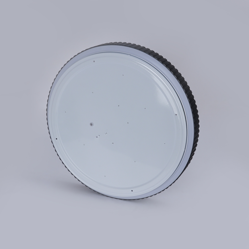 Brilagi - Plafonieră LED dimabilă CORVO, 72W, 230V, 3000–6000K, neagră, Ø50 cm + telecomandă