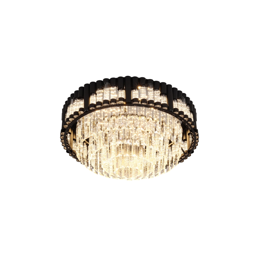 Brilagi - Plafonieră LED dimerizabilă CROWN LED/41W/230V 3000-6000K Ø 48 cm neagră + telecomandă