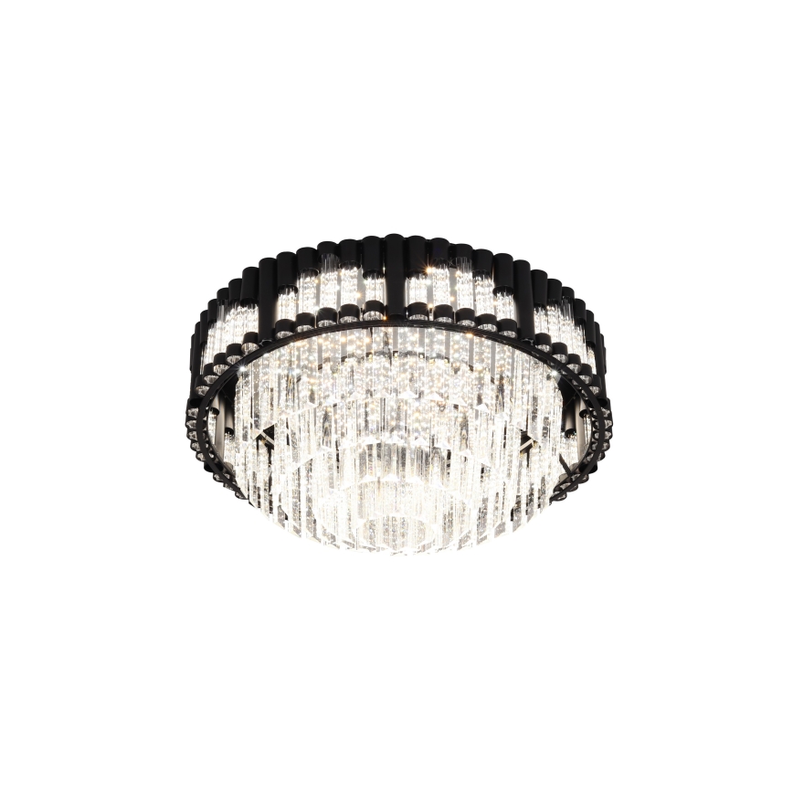 Brilagi - Plafonieră LED dimerizabilă CROWN LED/41W/230V 3000-6000K Ø 48 cm neagră + telecomandă