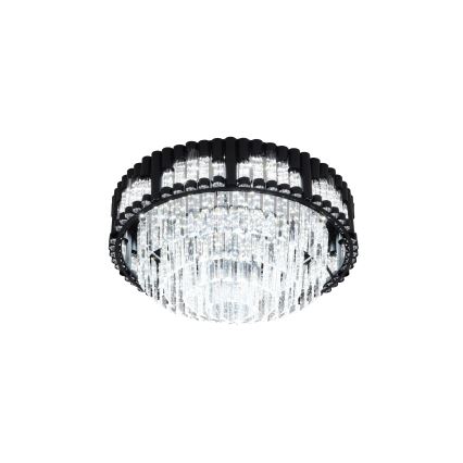 Brilagi - Plafonieră LED dimerizabilă CROWN LED/41W/230V 3000-6000K Ø 48 cm neagră + telecomandă