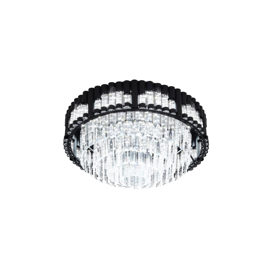 Brilagi - Plafonieră LED dimerizabilă CROWN LED/41W/230V 3000-6000K Ø 48 cm neagră + telecomandă