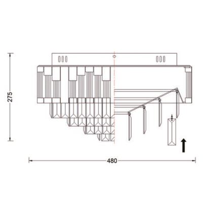 Brilagi - Plafonieră LED dimerizabilă CROWN LED/41W/230V 3000-6000K Ø 48 cm neagră + telecomandă