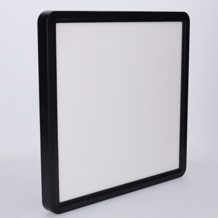 Brilagi - Plafonieră LED dimmabilă ESTELA SQUARE LED/36W/230V 3000-6500K 31x31 cm neagră + telecomandă