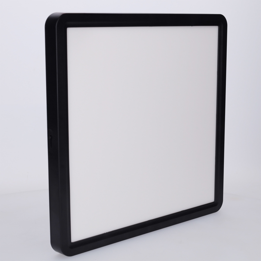 Brilagi - Plafonieră LED dimmabilă ESTELA SQUARE LED/36W/230V 3000-6500K 31x31 cm neagră + telecomandă