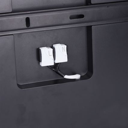 Brilagi - Plafonieră LED dimmabilă ESTELA SQUARE LED/36W/230V 3000-6500K 31x31 cm neagră + telecomandă