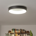 Brilagi - Plafonieră LED dimabilă FALCON, 80W, 230V, 3000–6500K, Ø 60 cm, neagră, cu telecomandă