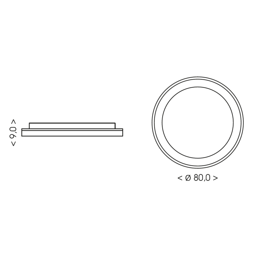 BRILAGI - Plafonieră LED reglabilă FALCON II LED/108W/230V 3000-6500K Ø 80 cm bej + telecomandă