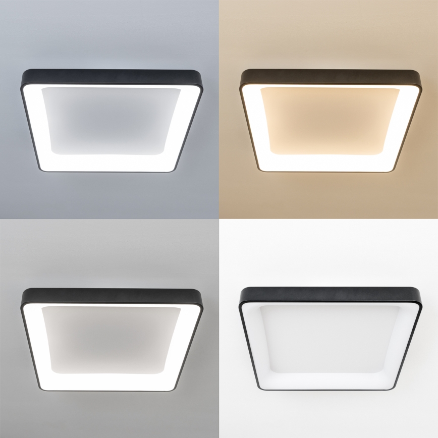 Brilagi - Plafonieră LED dimabilă FALCON II LED/125W/230V 3000-6500K 60x60 cm neagră + cu telecomandă