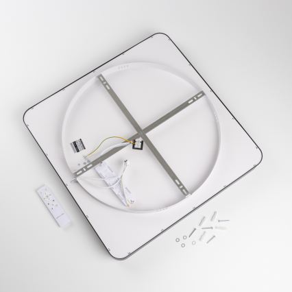 Brilagi - Plafonieră LED dimabilă FALCON II LED/125W/230V 3000-6500K 60x60 cm neagră + cu telecomandă