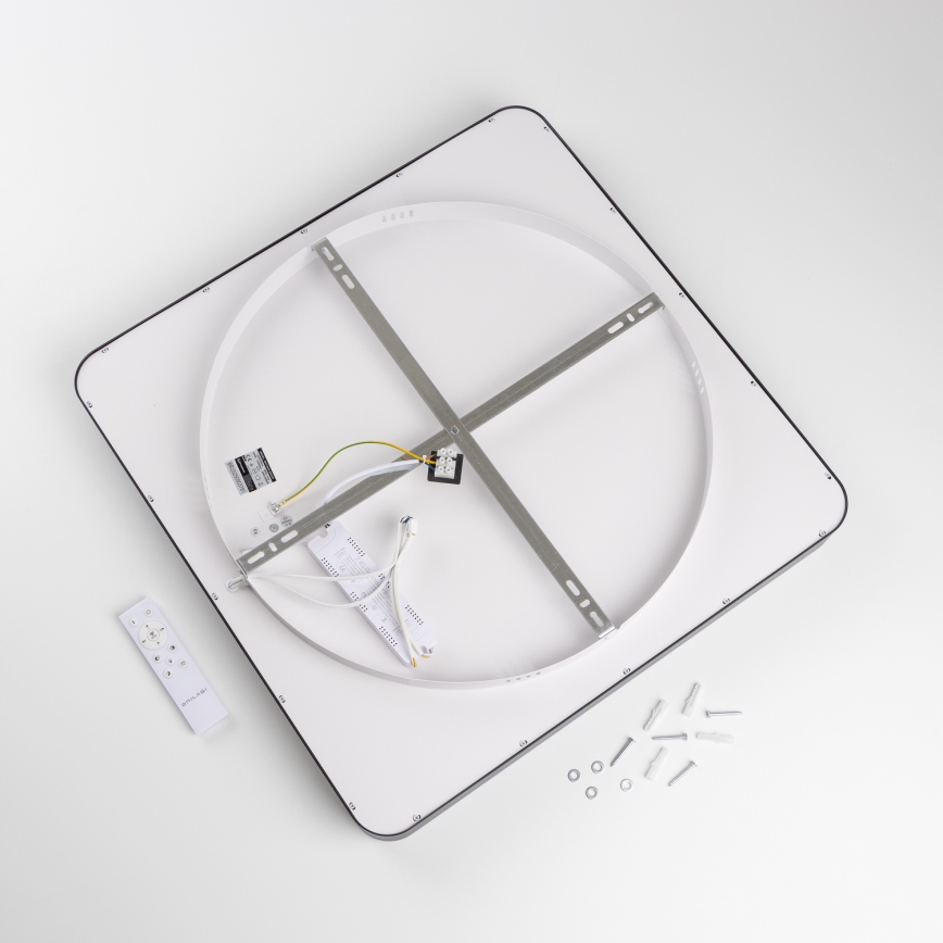 Brilagi - Plafonieră LED dimabilă FALCON II LED/125W/230V 3000-6500K 60x60 cm neagră + cu telecomandă