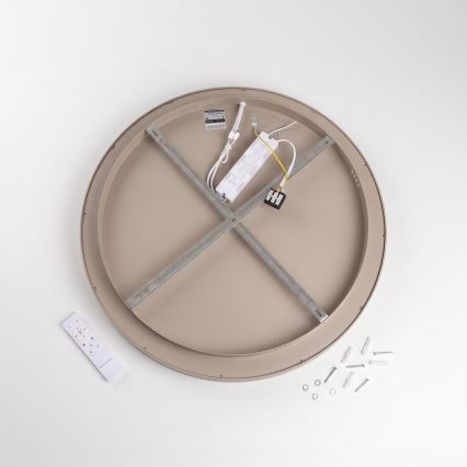 BRILAGI - Plafonieră LED dimabilă FALCON II LED/99W/230V 3000-6500K Ø 60 cm alb/bej + telecomandă inclusă