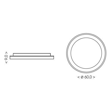 BRILAGI - Plafonieră LED dimabilă FALCON II LED/99W/230V 3000-6500K Ø 60 cm alb/bej + telecomandă inclusă