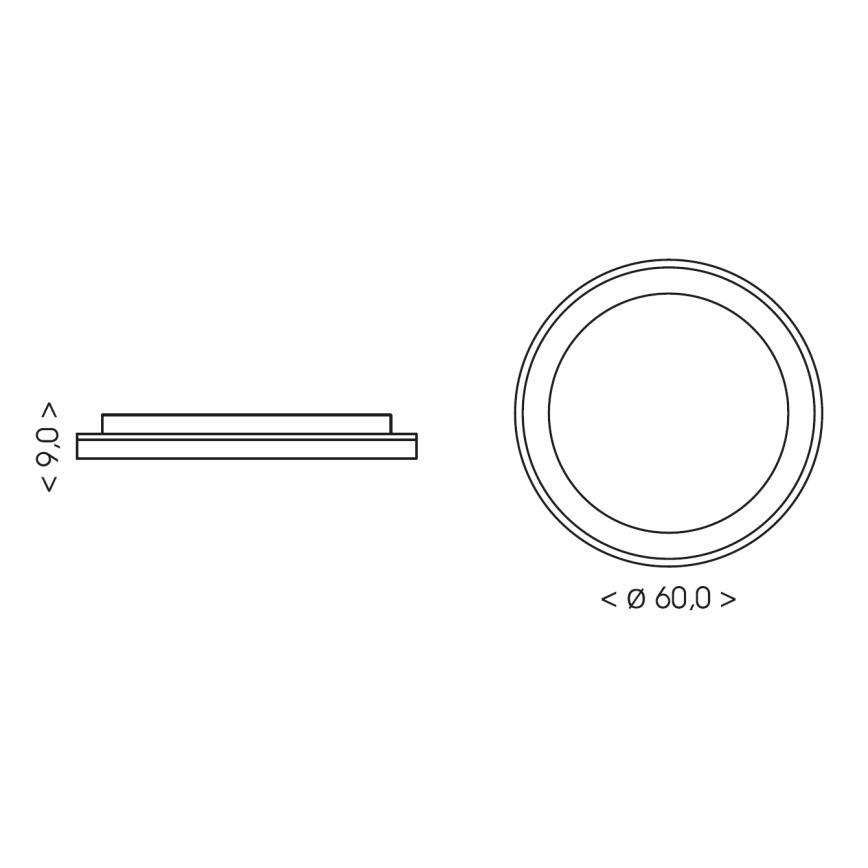 BRILAGI - Plafonieră LED dimabilă FALCON II LED/99W/230V 3000-6500K Ø 60 cm alb/bej + telecomandă inclusă