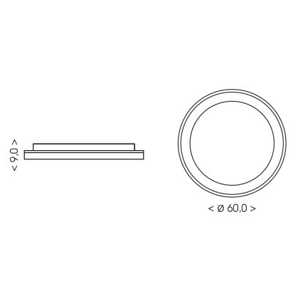 BRILAGI - LED plafonieră dimmabilă FALCON II LED/99W/230V 3000-6500K Ø 60 cm bej + telecomandă