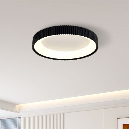Brilagi - Plafonieră LED dimabilă FALCON MODERN LED/30W/230V 3000-6500K Ø 40 cm, neagră + telecomandă