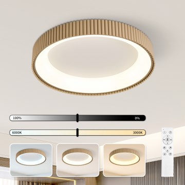 Brilagi - Plafonieră LED dimabilă FALCON MODERN LED/54W/230V 3000-6500K 60 cm bej + telecomandă