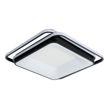 Brilagi - Plafonieră LED dimabilă FLARE LED/102W/230V 3000-6000K 50x50 cm neagră + telecomandă inclusă