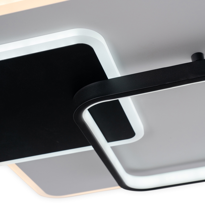 Brilagi - Plafonieră LED dimmabilă FLARE, 64 W, 230 V, 45 x 45 cm, 3000/4000/6000 K + telecomandă