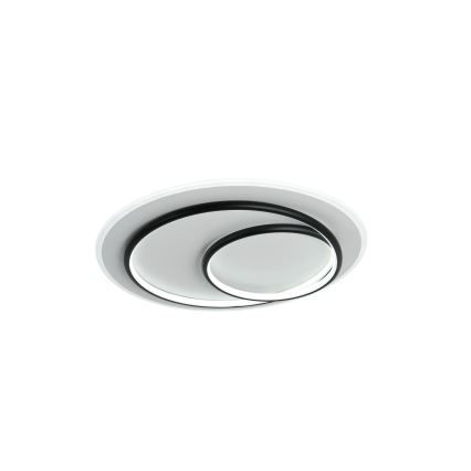 Brilagi - Plafonieră LED dimerizabilă FLARE LED/70W/230V 3000-6000K Ø 50 cm alb/negru + telecomandă