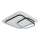 Brilagi - Plafonieră LED dimabilă FLARE LED/81W/230V 3000-6000K 50x50 cm alb/negru + telecomandă