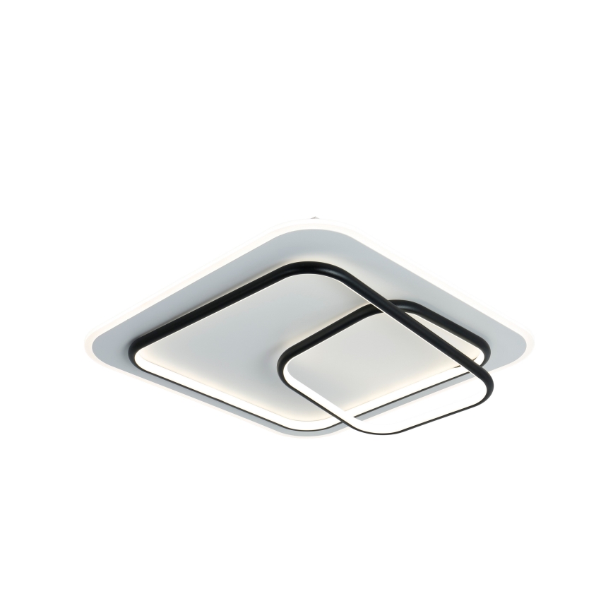 Brilagi - Plafonieră LED dimabilă FLARE LED/81W/230V 3000-6000K 50x50 cm alb/negru + telecomandă