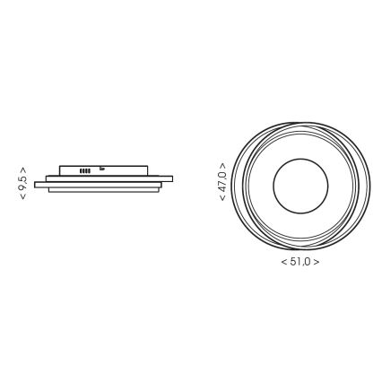 Brilagi - Lampă de tavan LED reglabilă FLARE LED/84W/230V 3000-6000K 47x51 cm neagră + telecomandă