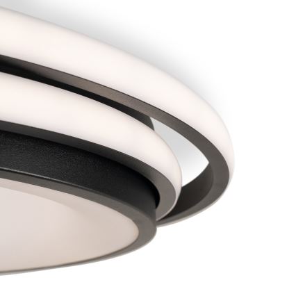 BRILAGI - Lampă de tavan LED reglabilă FLARE LED/84W/230V 3000-6000K 47x51 cm neagră + telecomandă
