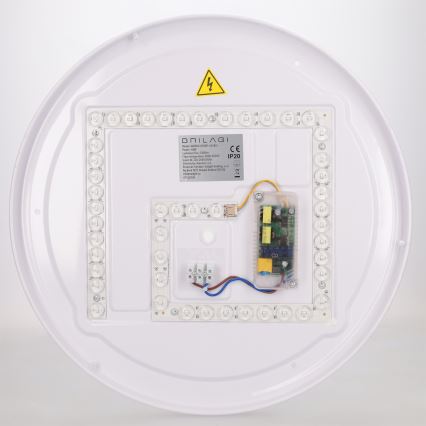 Brilagi - Plafonieră LED dimabilă FLOCO LED/48W/230V 3000-6500K Ø40 cm decor lemn/negru + telecomandă