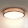Brilagi - Plafonieră LED dimabilă GLORIA, 48 W, 230 V, 3000–6500 K, finisaj stejar, Ø 40 cm + telecomandă