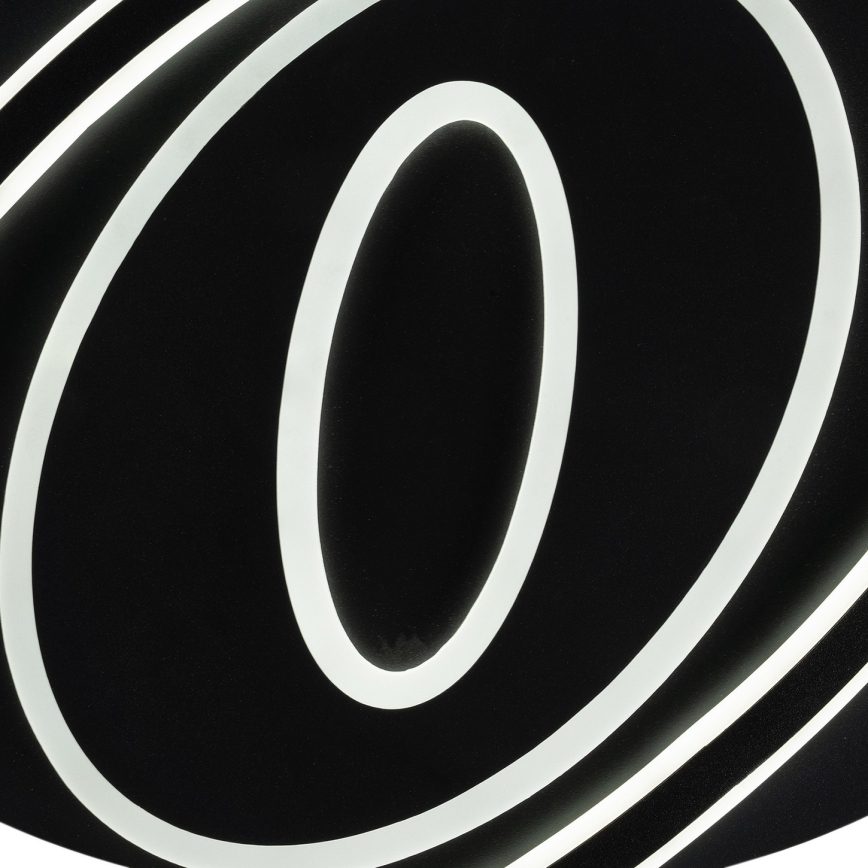 Brilagi - Plafonieră LED dimabilă IRIS LED/78W/230V 3000–6000K 37x49 cm negru + telecomandă