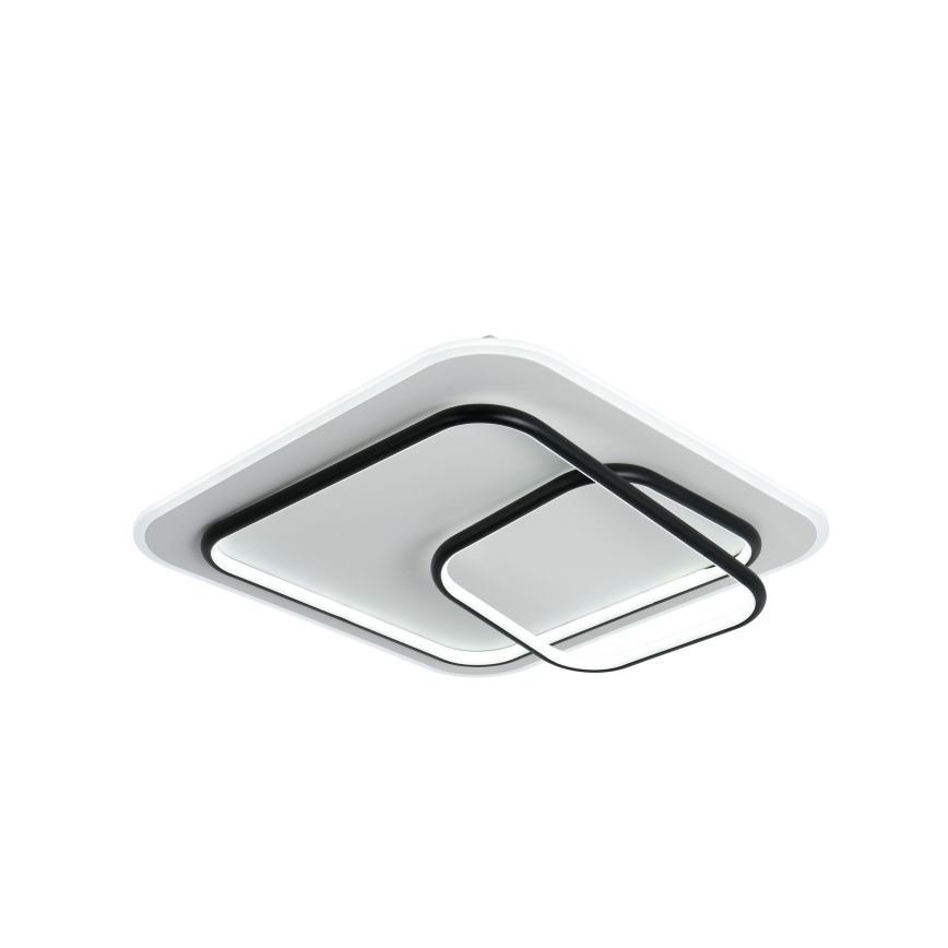Brilagi - Plafonieră LED dimmabilă IRIS LED/81W/230V 3000-6000K 50x50 cm alb/negru + telecomandă