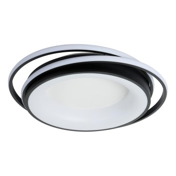 Brilagi - Plafonieră LED dimabilă IRIS LED/84W/230V 3000-6000K 47x51 cm neagră + telecomandă