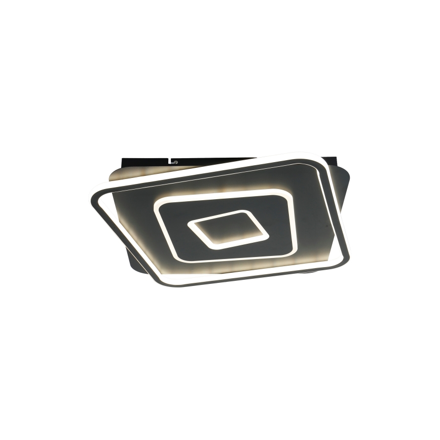 Brilagi - Plafonieră LED dimmabilă IRIS LED/98W/230V 3000-6000K 50x50 cm neagră + telecomandă